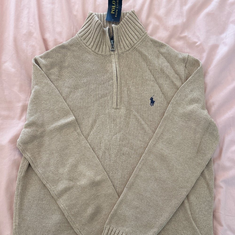 Polo Ralph Lauren - Men’s Three-Quarter Zip Sweater - M - NWT
